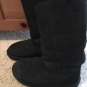 Uggs - black tall, size 9